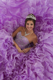 Ruffled Strapless Quinceanera Dress by House of Wu 26924-Quinceanera Dresses-ABC Fashion