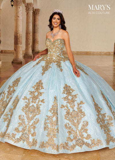 Sequin Lace Quinceanera Dress by Alta Couture MQ3077