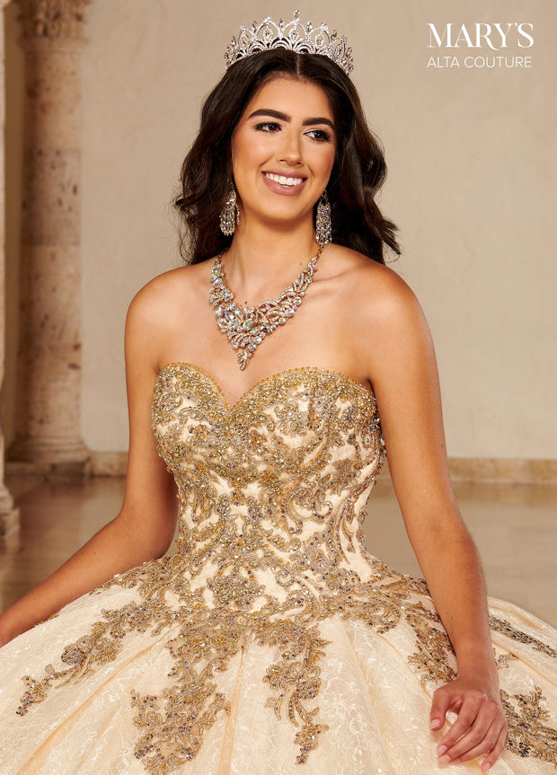 Sequin Lace Quinceanera Dress by Alta Couture MQ3077