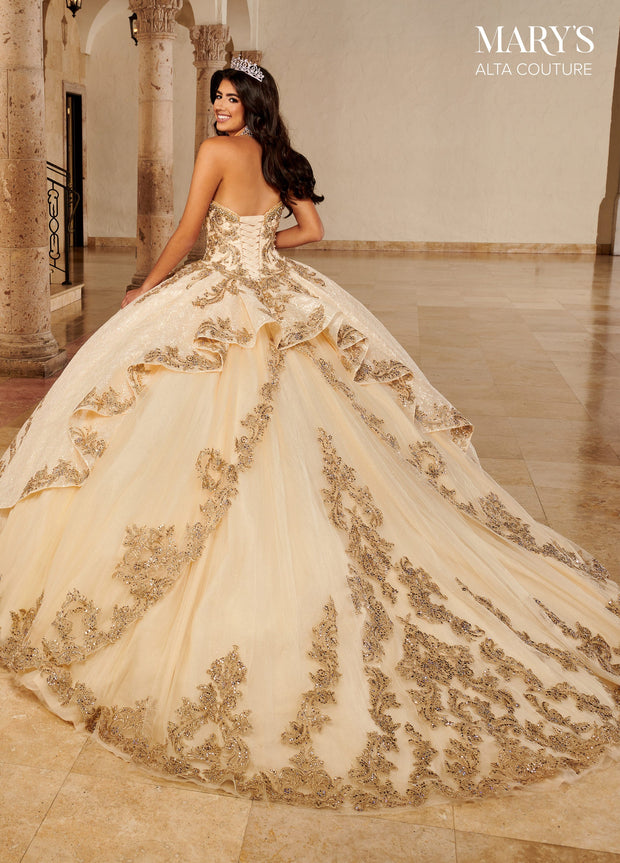 Sequin Lace Quinceanera Dress by Alta Couture MQ3077