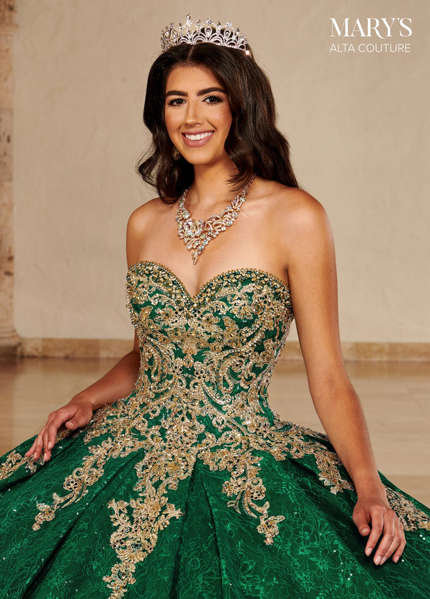 Sequin Lace Quinceanera Dress by Alta Couture MQ3077