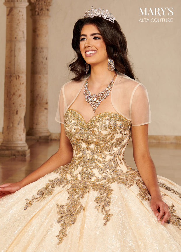 Sequin Lace Quinceanera Dress by Alta Couture MQ3077