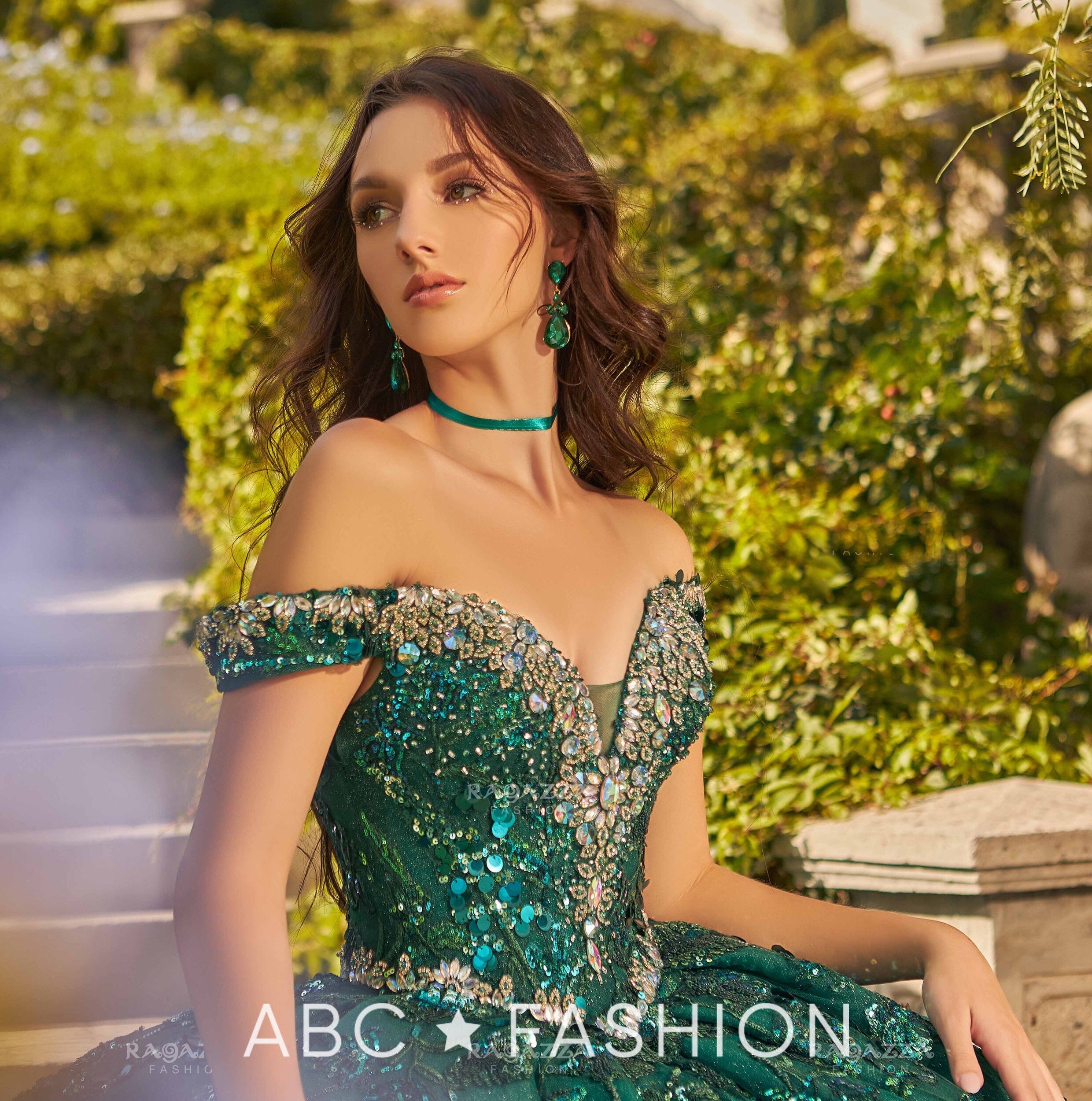 Sequin Off Shoulder Quinceanera Dress by Ragazza EV32-632 – ABC