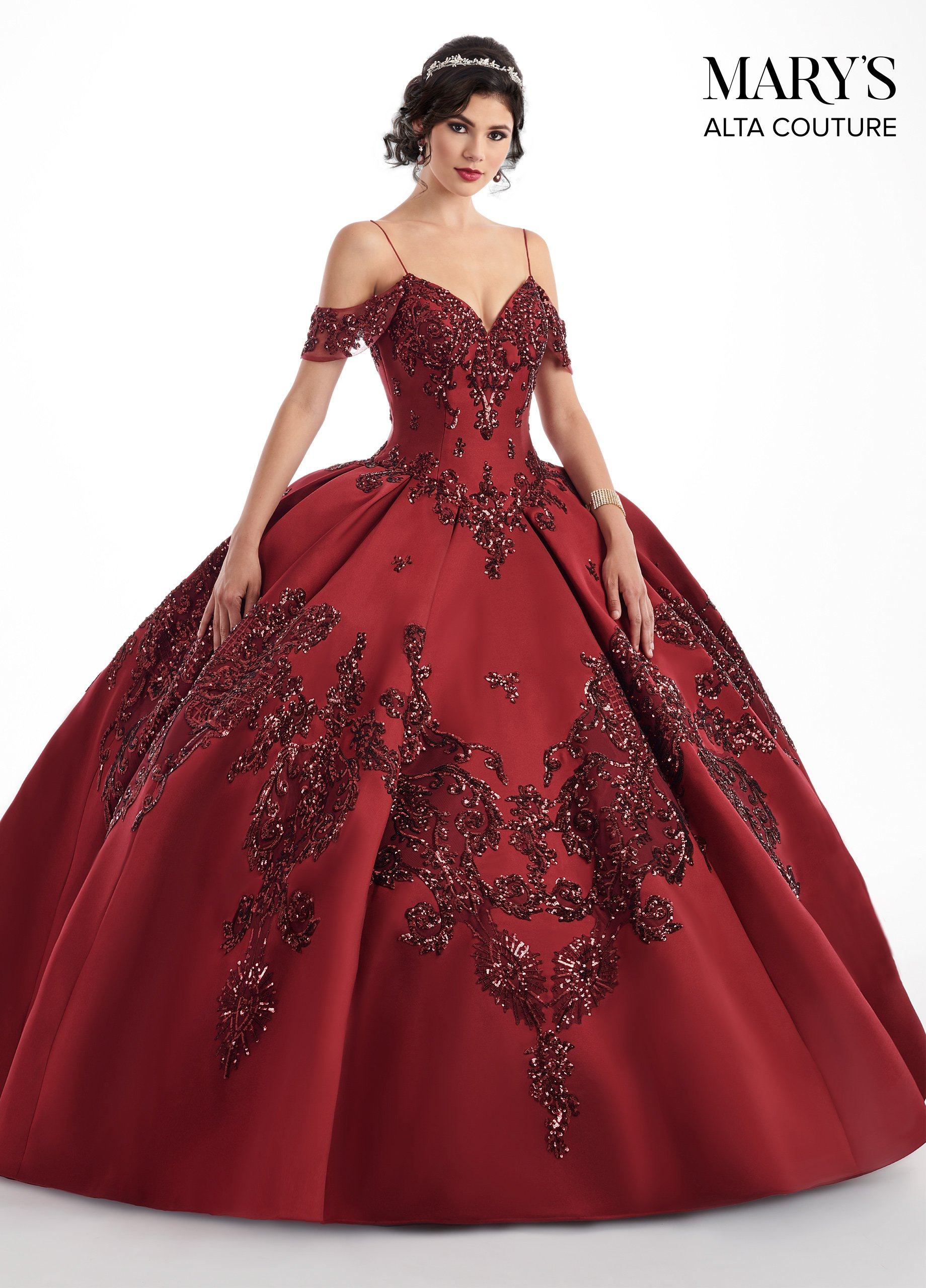 Sequin Off the Shoulder Quinceanera Dress by Alta Couture MQ3025 ABC Fashion