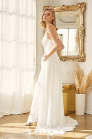 Sequin Sleeveless Wedding Jumpsuit by Nox Anabel JE926
