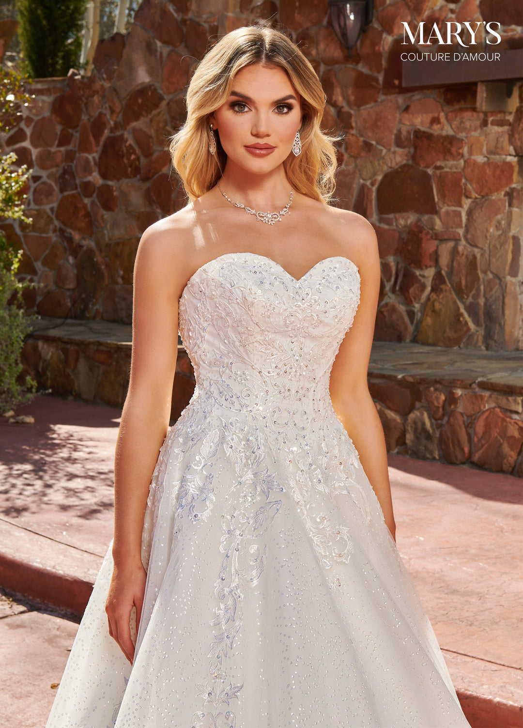 Sequin Sweetheart Bridal Ball Gown by Mary's Bridal MB4137