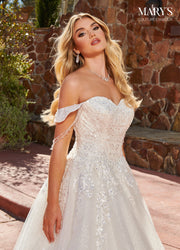 Sequin Sweetheart Bridal Ball Gown by Mary's Bridal MB4137