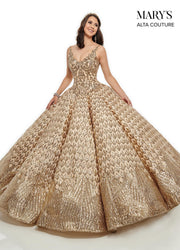 Sequin V-Neck Quinceanera Dress by Alta Couture MQ3040-Quinceanera Dresses-ABC Fashion