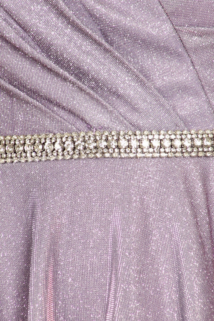 Short Beaded Metallic Glitter Dress by Cinderella Couture 8014J