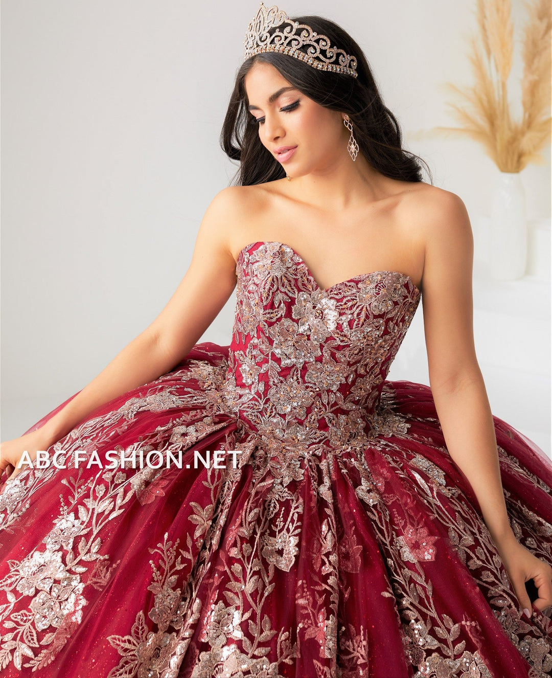 Short Cape Quinceanera Dress by House of Wu 26029