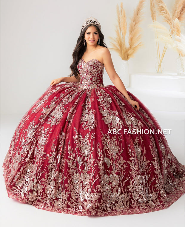 Short Cape Quinceanera Dress by House of Wu 26029