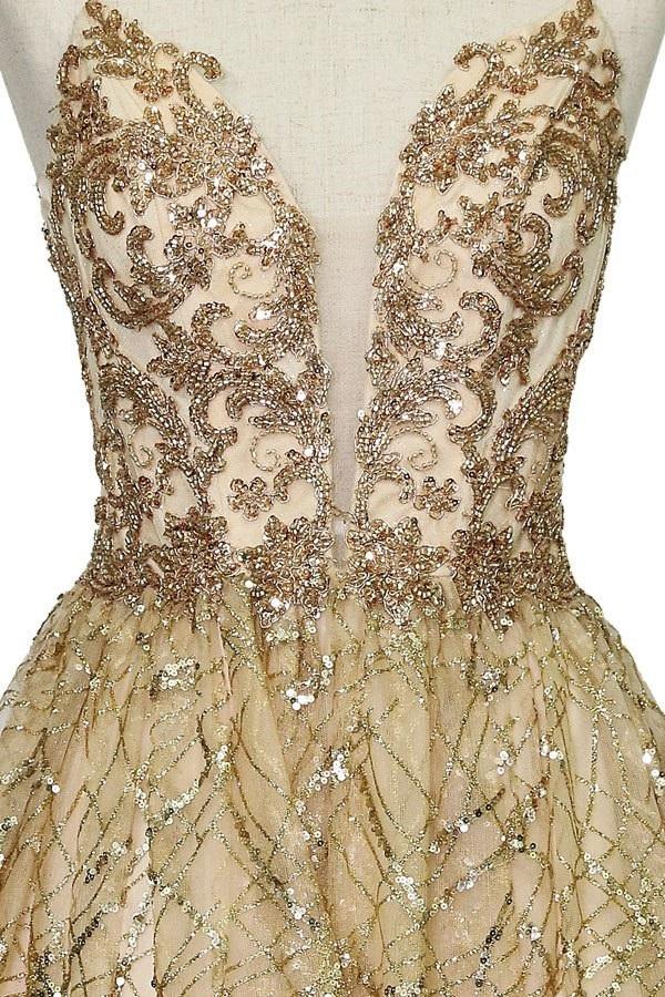 Short Deep Sweetheart Glitter Dress by Calla KY74028