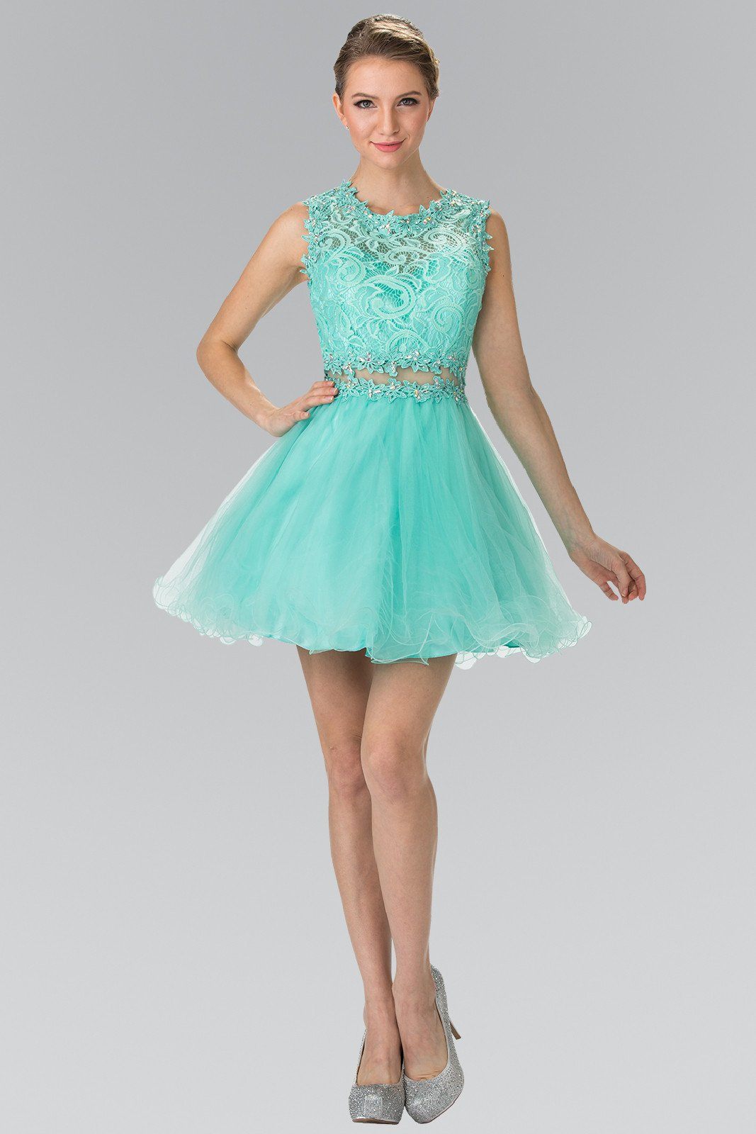 Elizabeth K GS1427 Prom Dress - Mint | NewYorkDress Elizabeth K GS1427 Prom Dress - Mint | NewYorkDress
