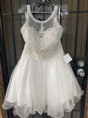 Short Lace Applique Dress by Cinderella Divine UJ0119