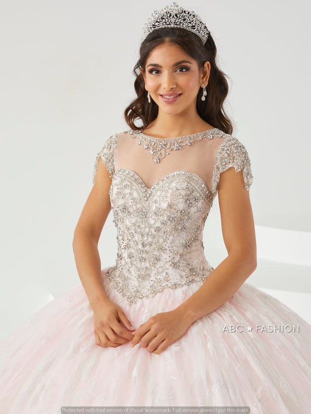 Short Sleeve Quinceanera Dress by House of Wu 26007