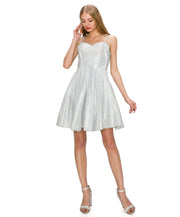 Short Sleeveless Metallic Glitter Dress by Cinderella Couture 8011J