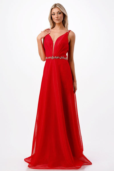 Sleeveless Deep Sweetheart A-line Gown by Coya P2115