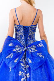 Sleeveless Glitter Ball Gown by Elizabeth K GL1927