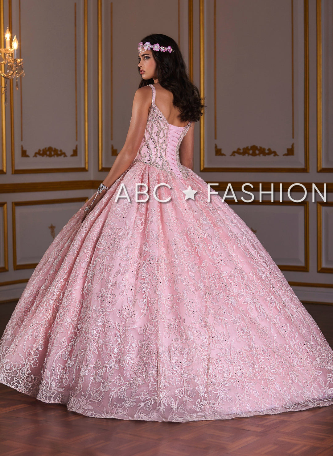Sleeveless Lace Quinceanera Dress by House of Wu 26940-Quinceanera Dresses-ABC Fashion