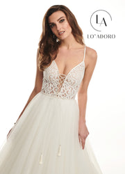 Sleeveless Organza A-Line Wedding Dress by Mary's Bridal M720