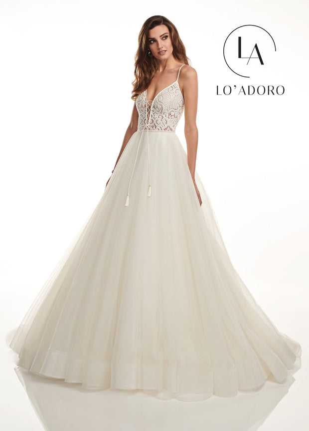 Sleeveless Organza A-Line Wedding Dress by Mary's Bridal M720