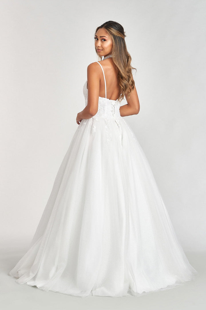 Sleeveless V-Neck Ball Gown by Elizabeth K GL1989