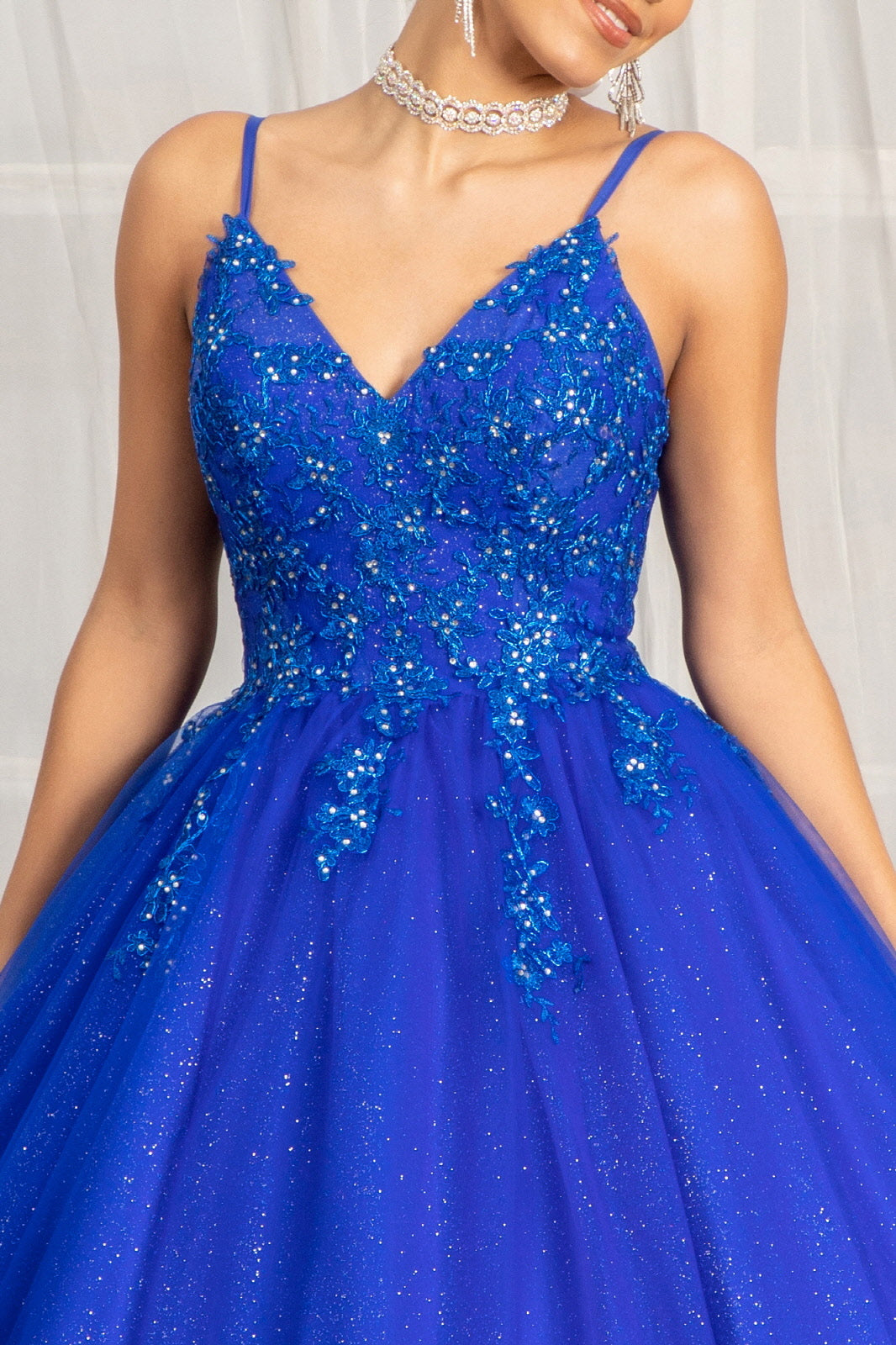 Sleeveless V-Neck Ball Gown by Elizabeth K GL1989