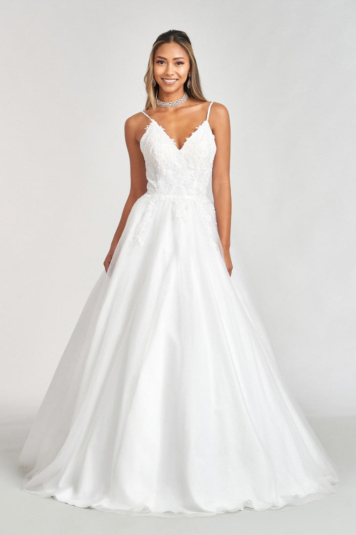 Sleeveless V-Neck Ball Gown by Elizabeth K GL1989
