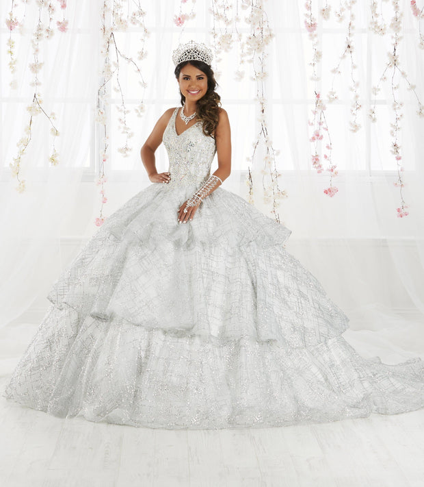 Sleeveless V-Neck Glitter Quinceanera Dress by House of Wu 26921-Quinceanera Dresses-ABC Fashion