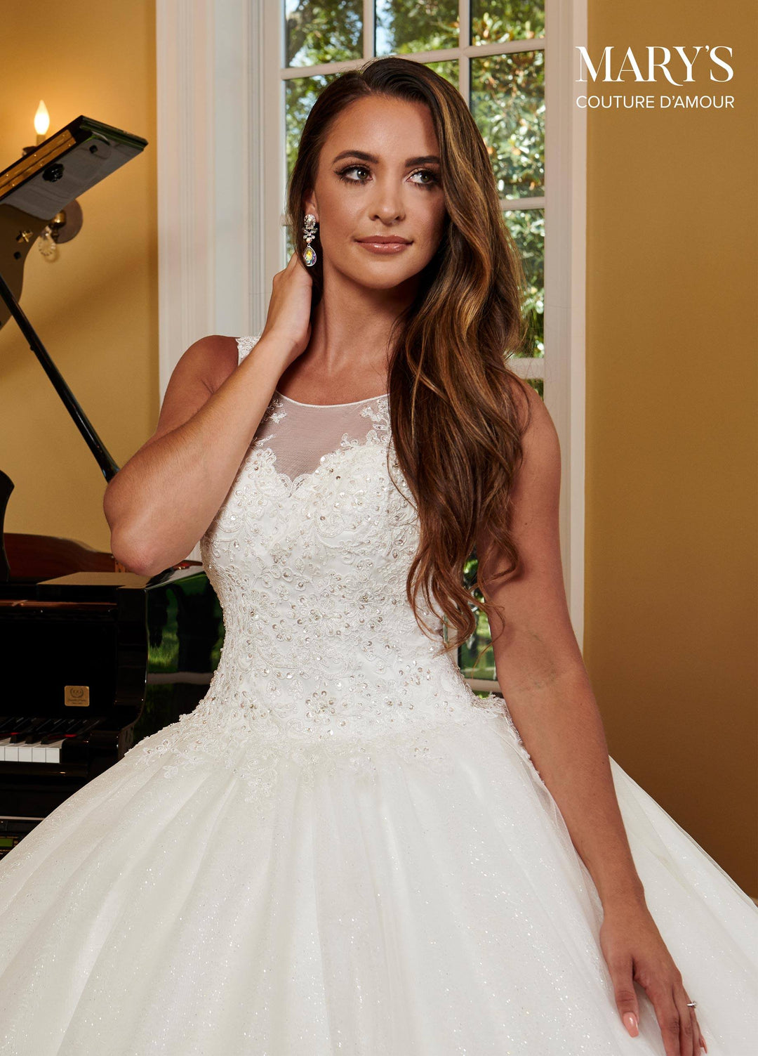 Sleeveless Wedding Dress by Mary's Bridal 6364