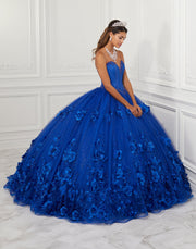 Strapless 3D Floral Tulle Quinceanera Dress by House of Wu 26950-Quinceanera Dresses-ABC Fashion