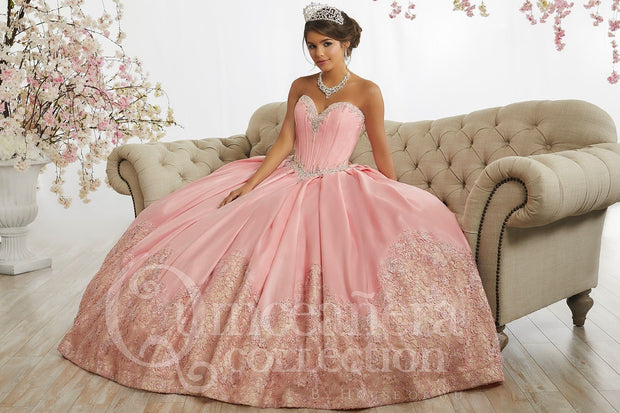 Strapless A-line Satin Quinceanera Dress by House of Wu 26874-Quinceanera Dresses-ABC Fashion