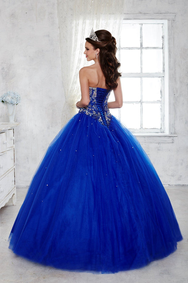 Strapless Beaded Dress by House of Wu Fiesta Gowns Style 56281-Quinceanera Dresses-ABC Fashion