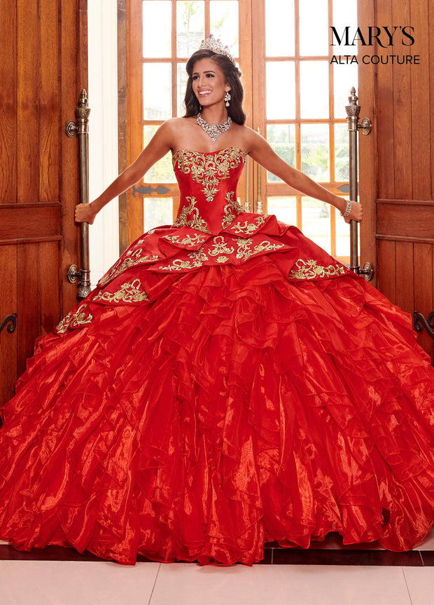 Strapless Charro Quinceanera Dress by Alta Couture MQ3049-Quinceanera Dresses-ABC Fashion
