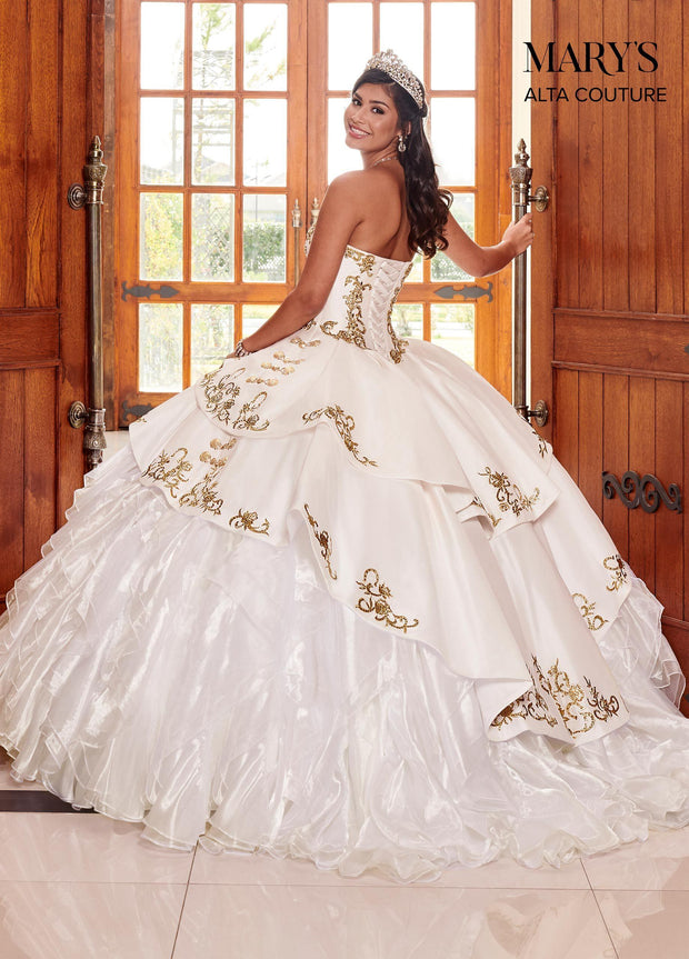 Strapless Charro Quinceanera Dress by Alta Couture MQ3049-Quinceanera Dresses-ABC Fashion