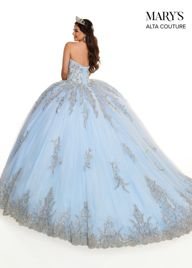 Glitter Cape Quinceanera Dress by Alta Couture MQ3059