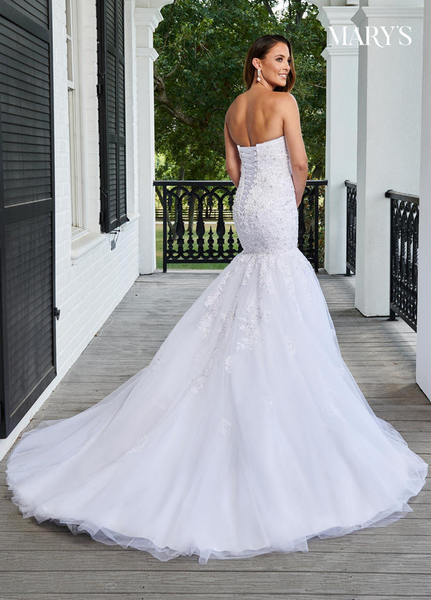 Strapless Mermaid Bridal Gown by Mary's Bridal 6207