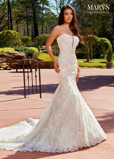Strapless Mermaid Bridal Gown by Mary's Bridal MB4136