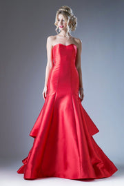 Strapless Mikado Mermaid Gown by Cinderella Divine 13355