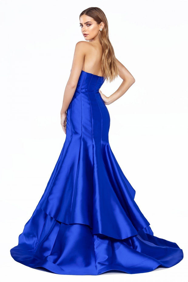 Strapless Mikado Mermaid Gown by Cinderella Divine 13355