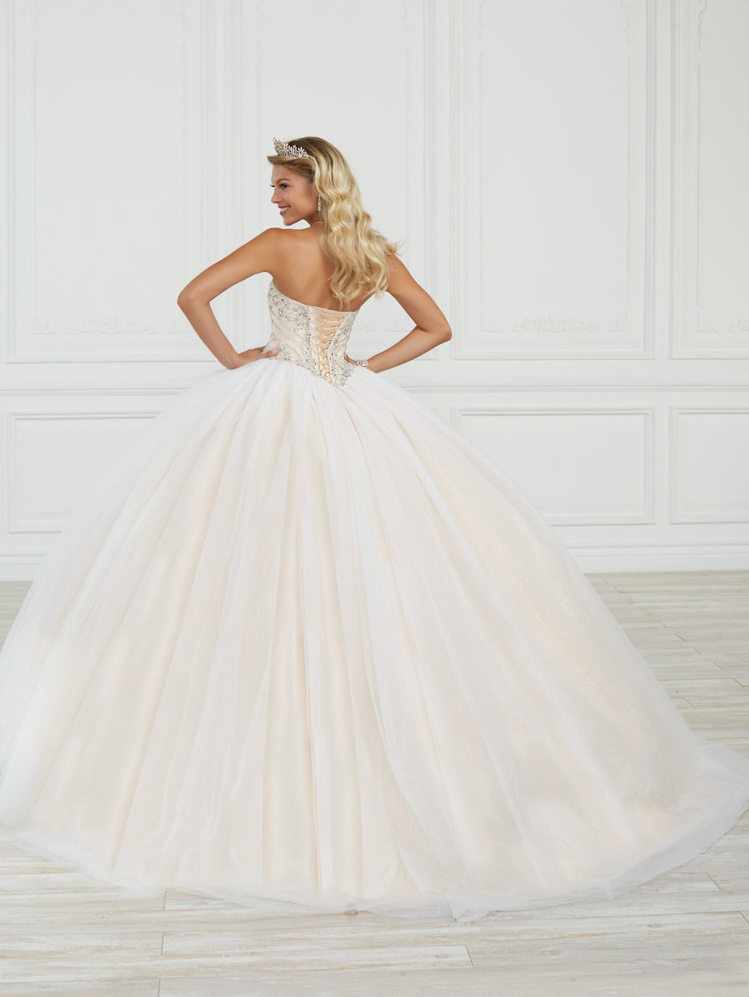 Strapless Quinceanera Dress by Fiesta Gowns 56415