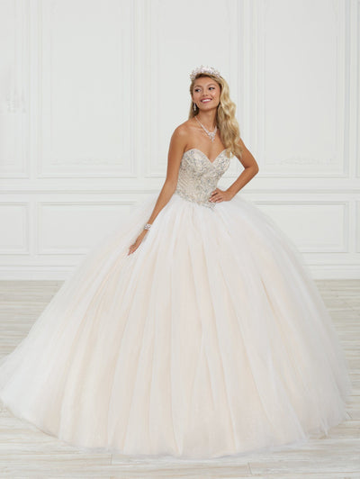 Strapless Quinceanera Dress by Fiesta Gowns 56415 (Size 10 - 16)