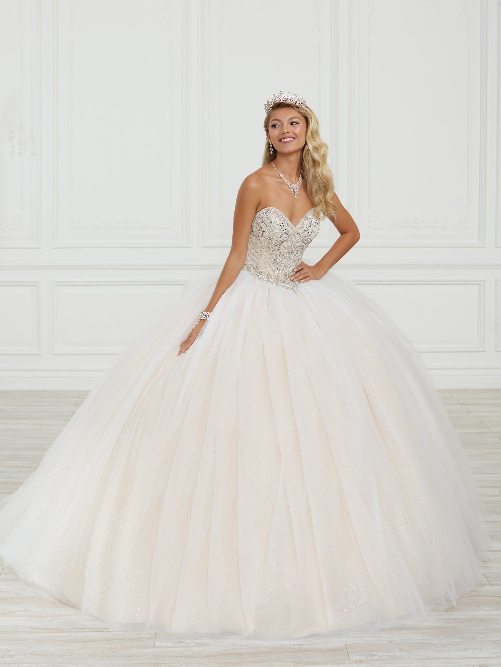 Strapless Quinceanera Dress by Fiesta Gowns 56415 Size 24 30 30 Yellow