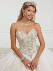 Strapless Quinceanera Dress by Fiesta Gowns 56415 (Size 24 - 30)