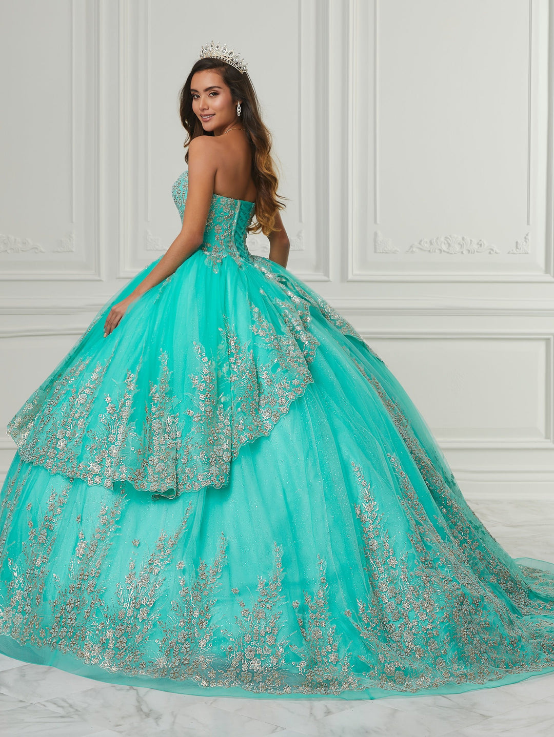 Strapless Quinceanera Dress by House of Wu 26986