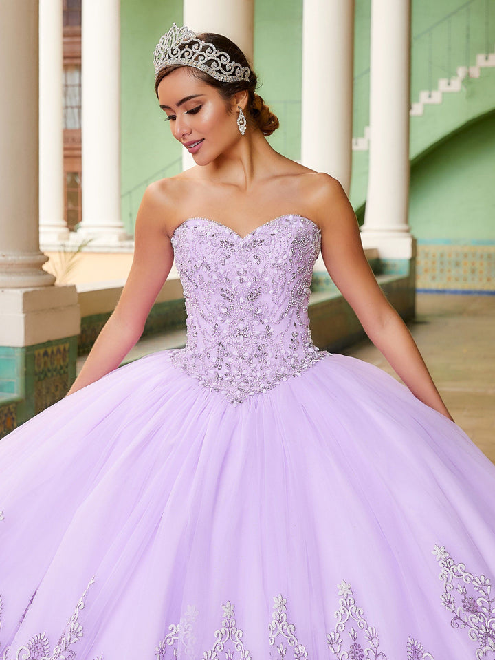 Strapless Quinceanera Dress by House of Wu 26988