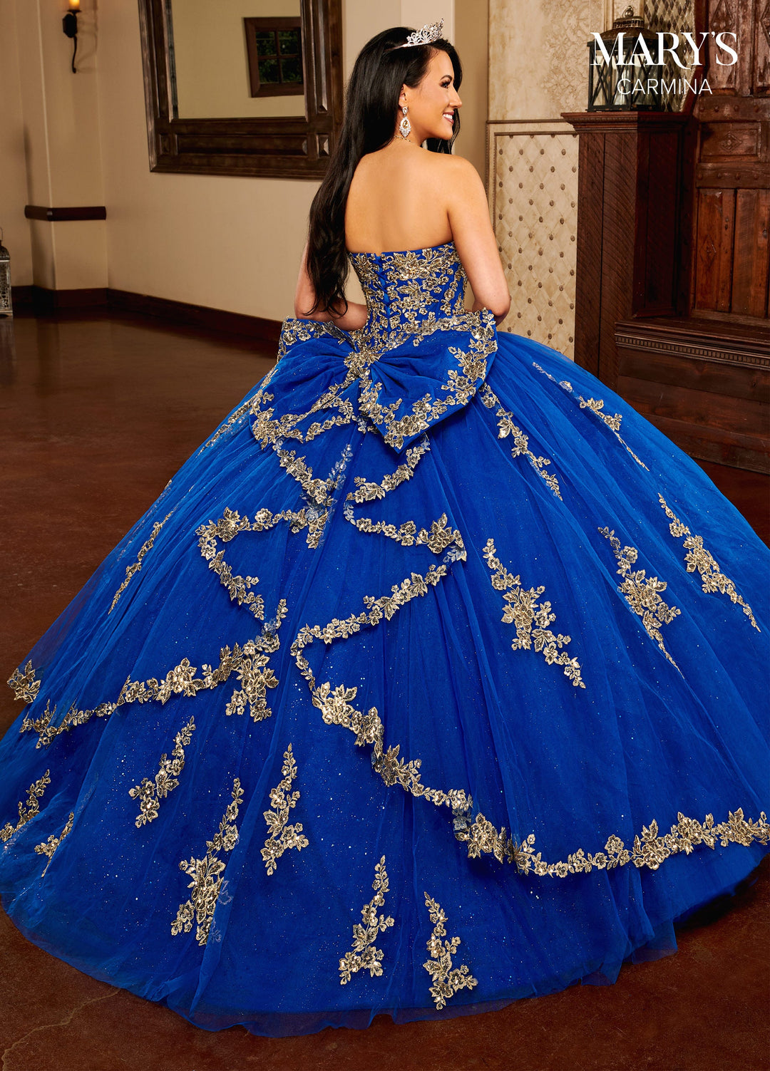 Strapless Quinceanera Dress by Mary's Bridal MQ1109