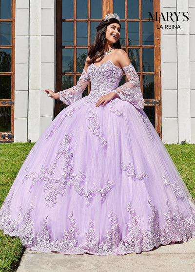 Sweetheart Lace Quinceanera Dress by Mary's Bridal MQ2104-Quinceanera Dresses-ABC Fashion