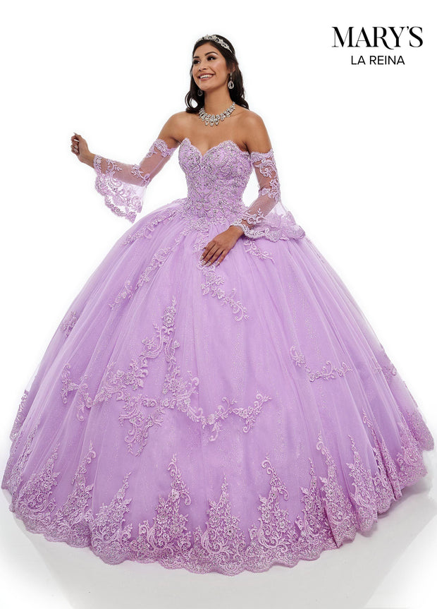 Sweetheart Lace Quinceanera Dress by Mary's Bridal MQ2104-Quinceanera Dresses-ABC Fashion