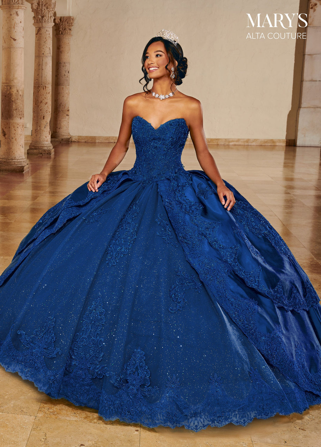 Tiered Quinceanera Dress by Alta Couture MQ3084